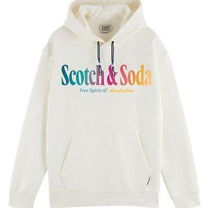 Scotch & Soda Colour Logo Pullover Hoodie